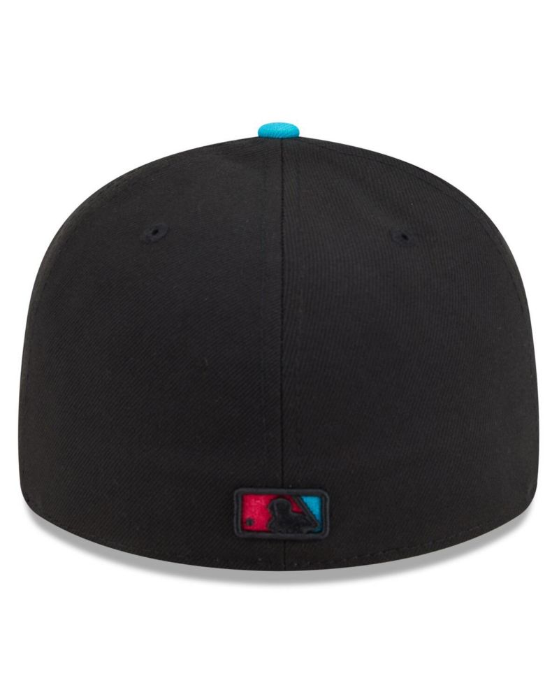 Men's Black/Pink Miami Marlins 2025 City Connect Low Profile 59FIFTY Fitted Hat