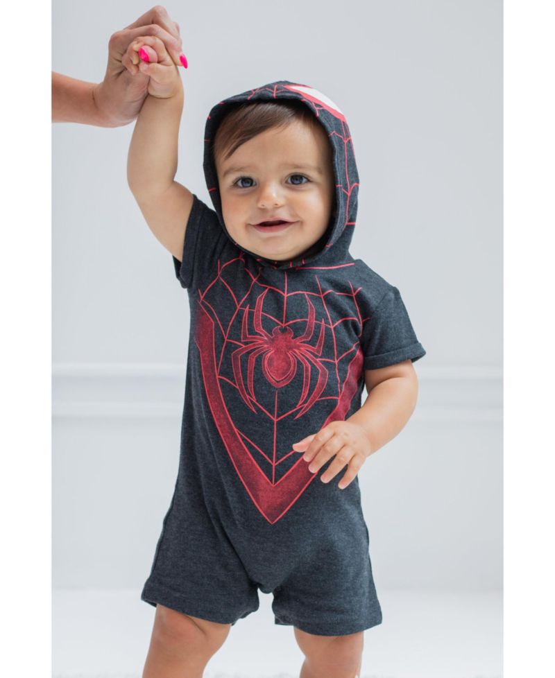 Baby Boys Spider-Man ( Newborn - 18 M) Miles Morales Cosplay Romper