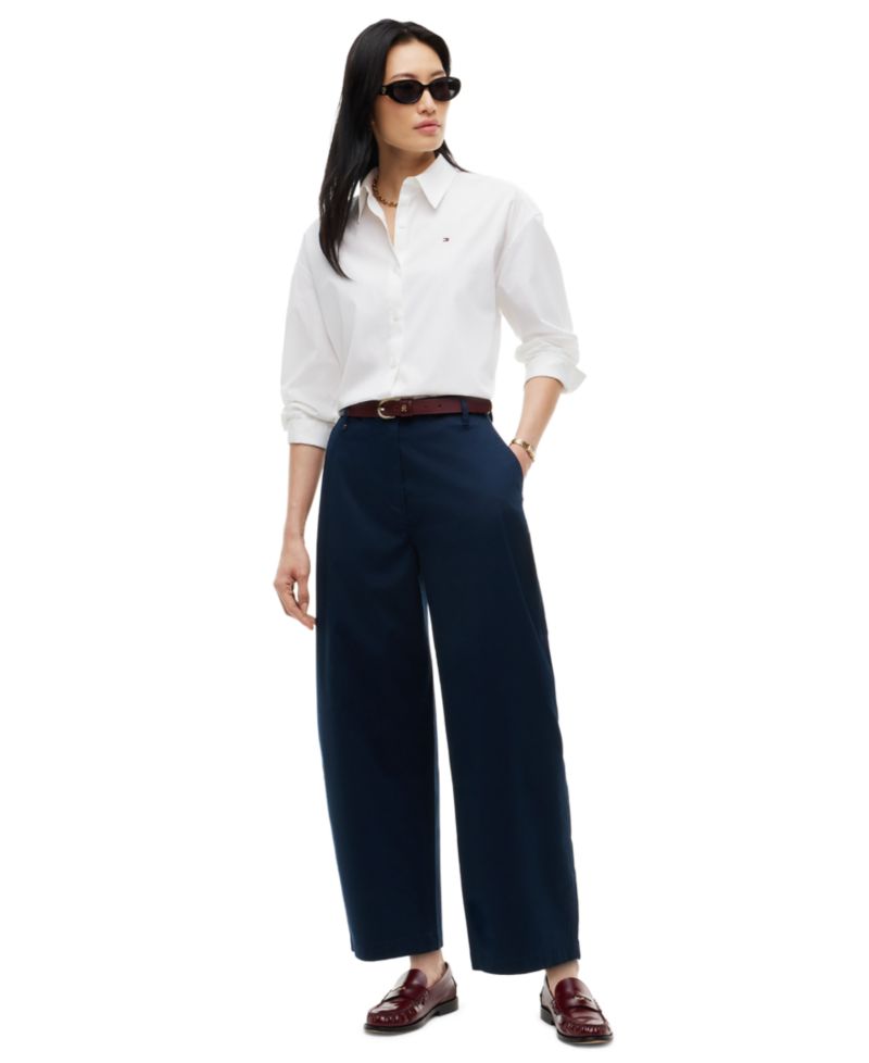 Women's Barrel High-Rise Chino Pants