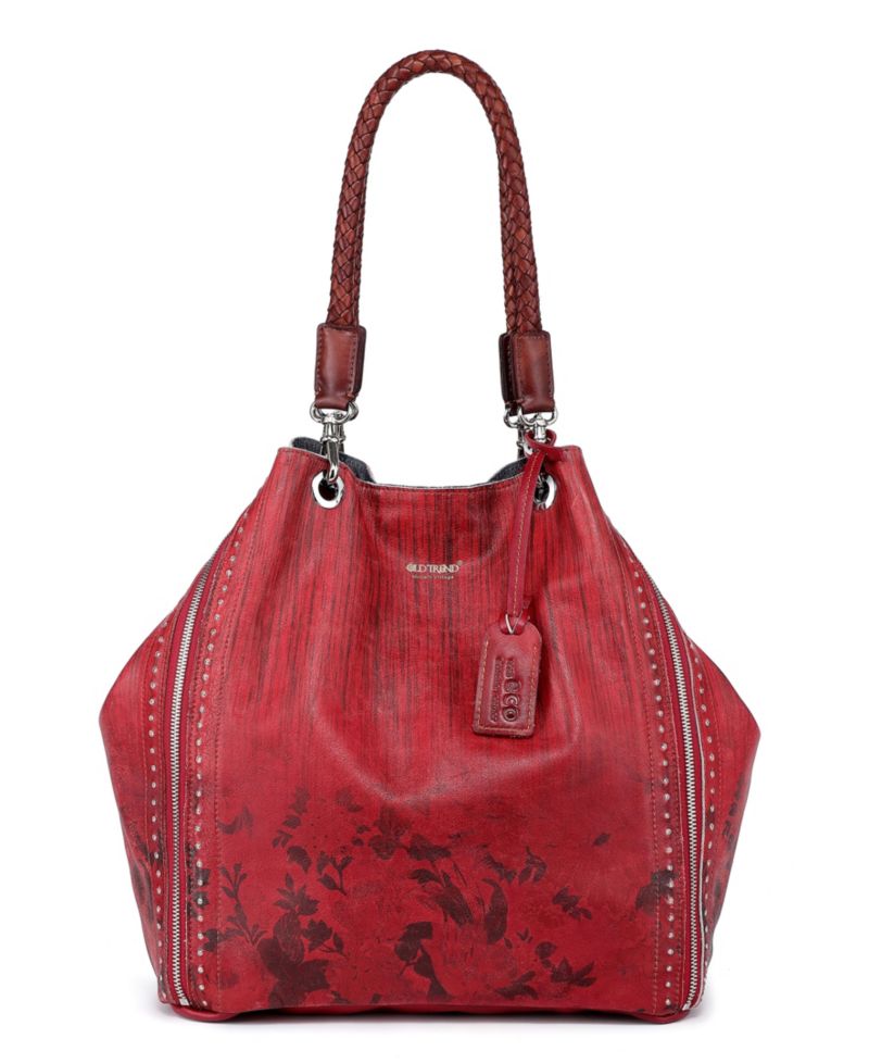 Women's Barracuda Hand Painted Clasp Closure Tote Bag