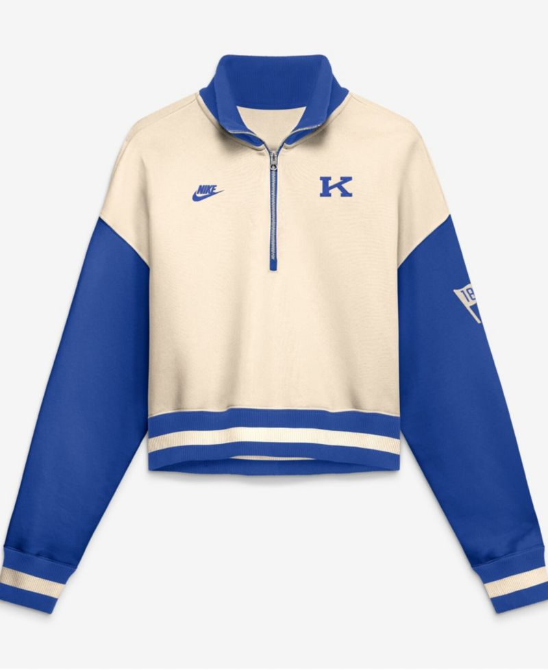 Women's Kentucky Wildcats Legacy Oversized Quarter-Zip Pullover Sweatshirt