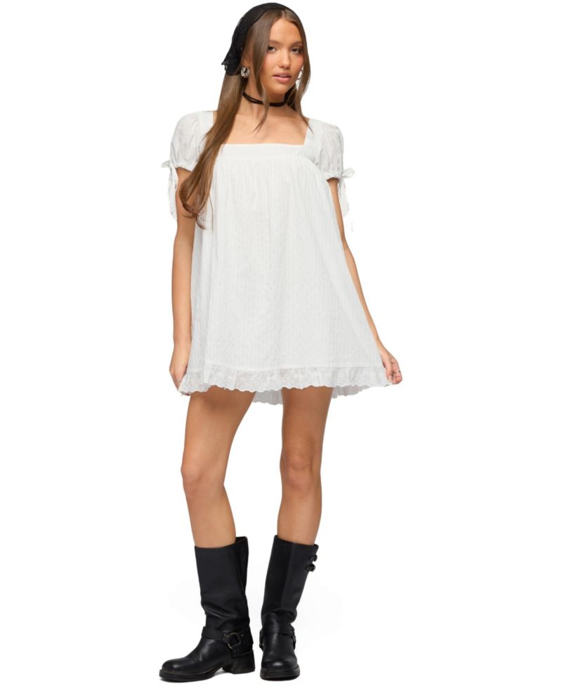 Women's Sepid Striped Cotton Mini Dress
