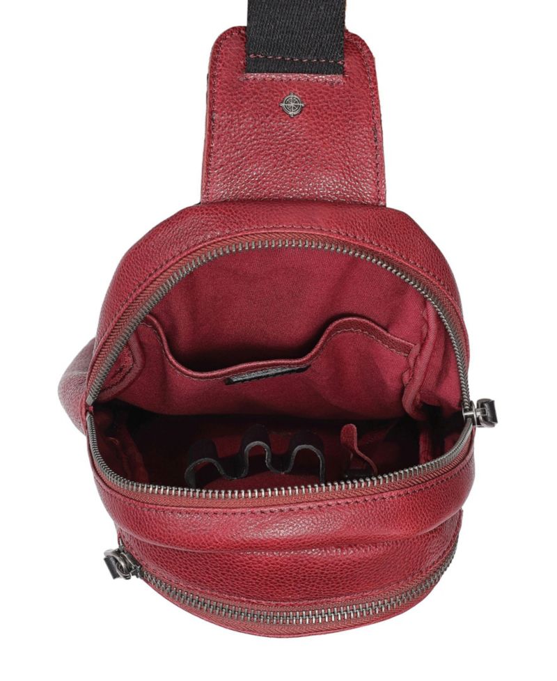 Sun-Wing Leather Sling Bag