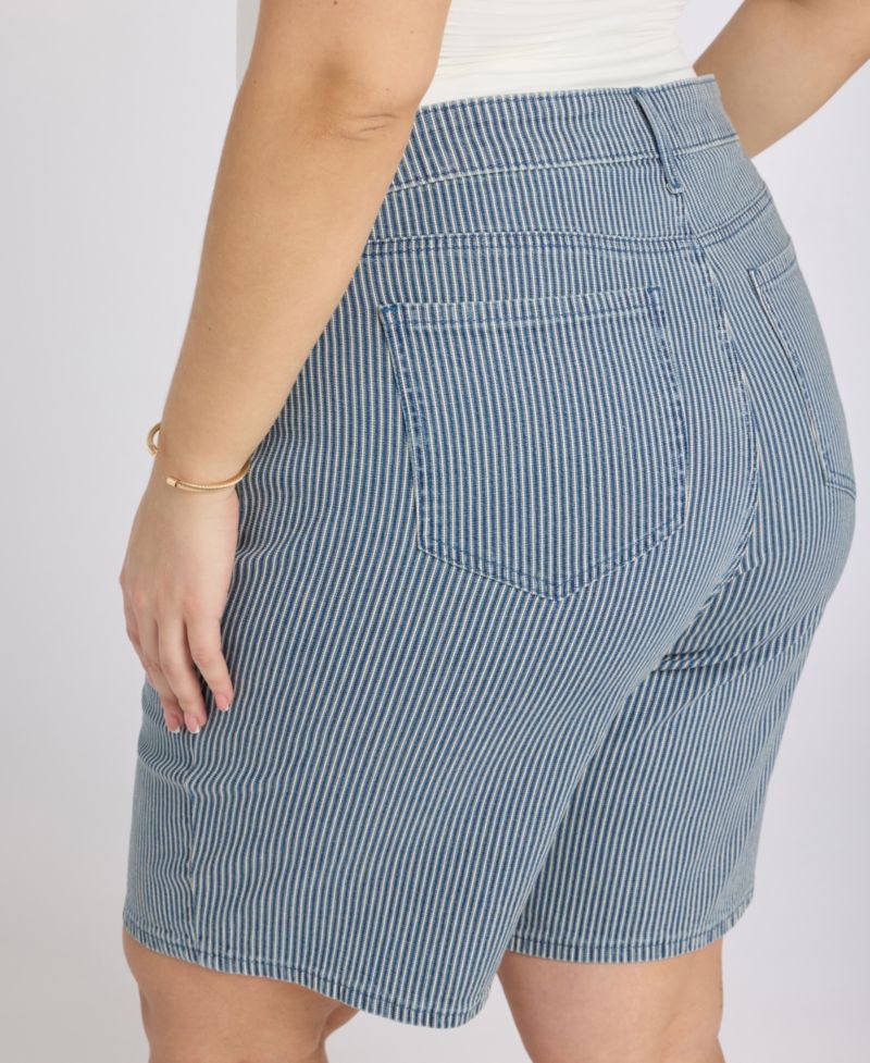 Plus Size Lilly Mid-Rise Shorts with Lift Tuck Technology