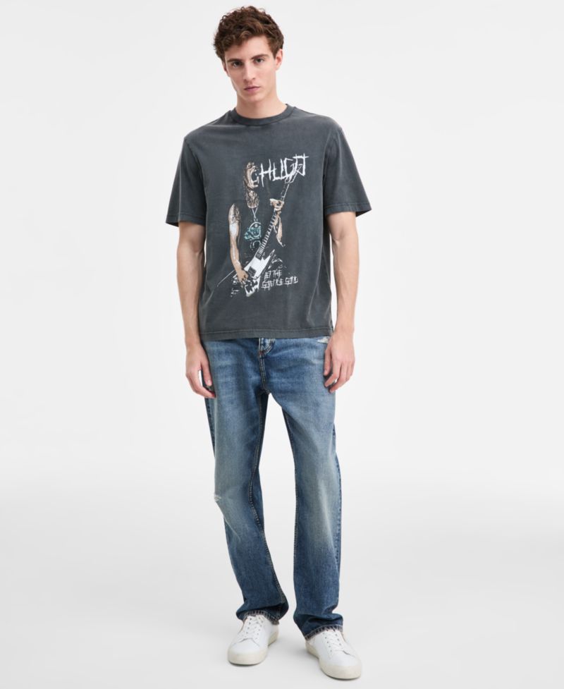 Men's Noctornix Cotton Graphic Short-Sleeve T-Shirt