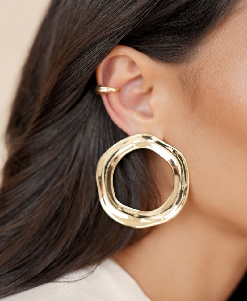 Open Circle Statement Earrings
