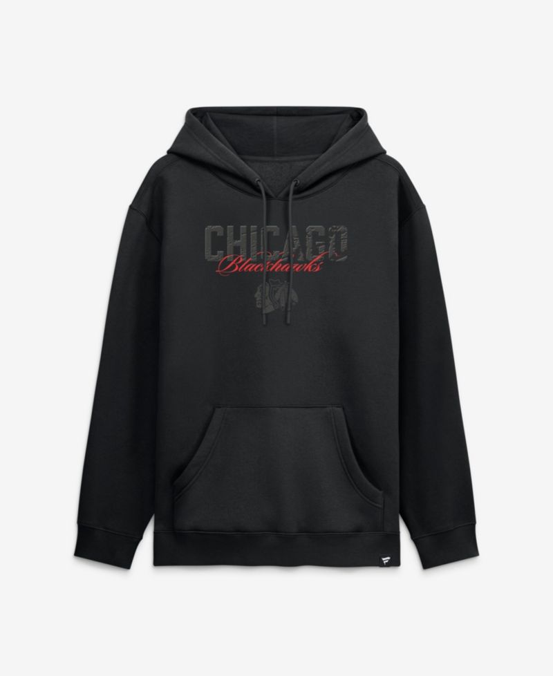 Men's Chicago Blackhawks Black Out Hoodie