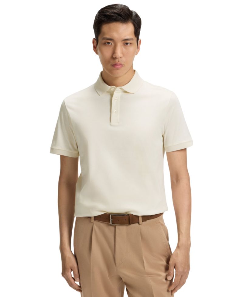 Men's Regular-Fit Mercerized Cotton Polo Shirt