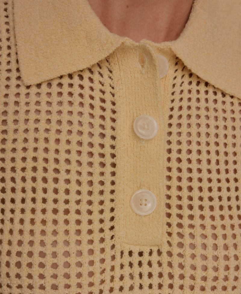 Women's Sleeveless Polo Sweater