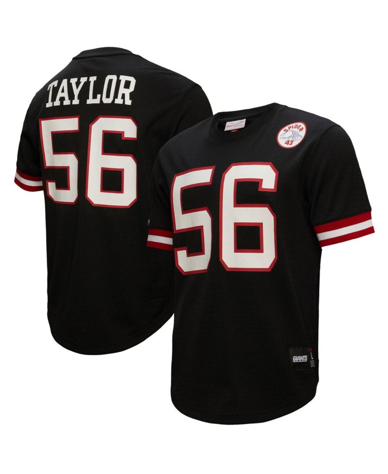 Men's Lawrence Taylor Black New York Giants Big and Tall Mesh Player Name and Number Top