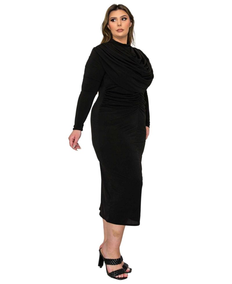 Plus Size Aurora Ruffled Bodycon Dress