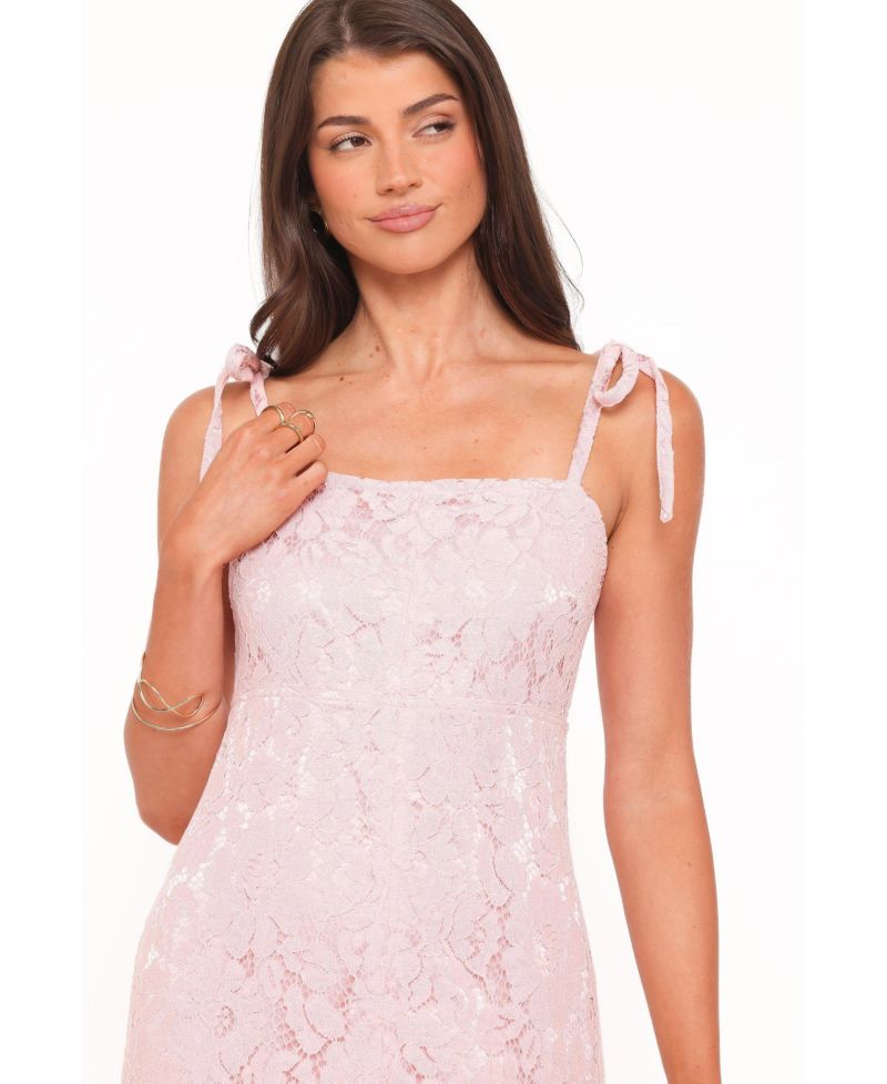 Women's Nicolette Lace Floral Square Neck Maxi Dress
