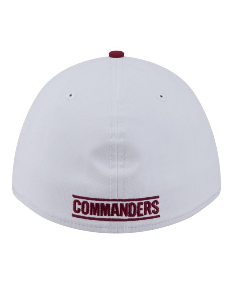Men's Gray/Burgundy Washington Commanders Patch 39THIRTY A-Frame M-Crown Perforated Flex Hat