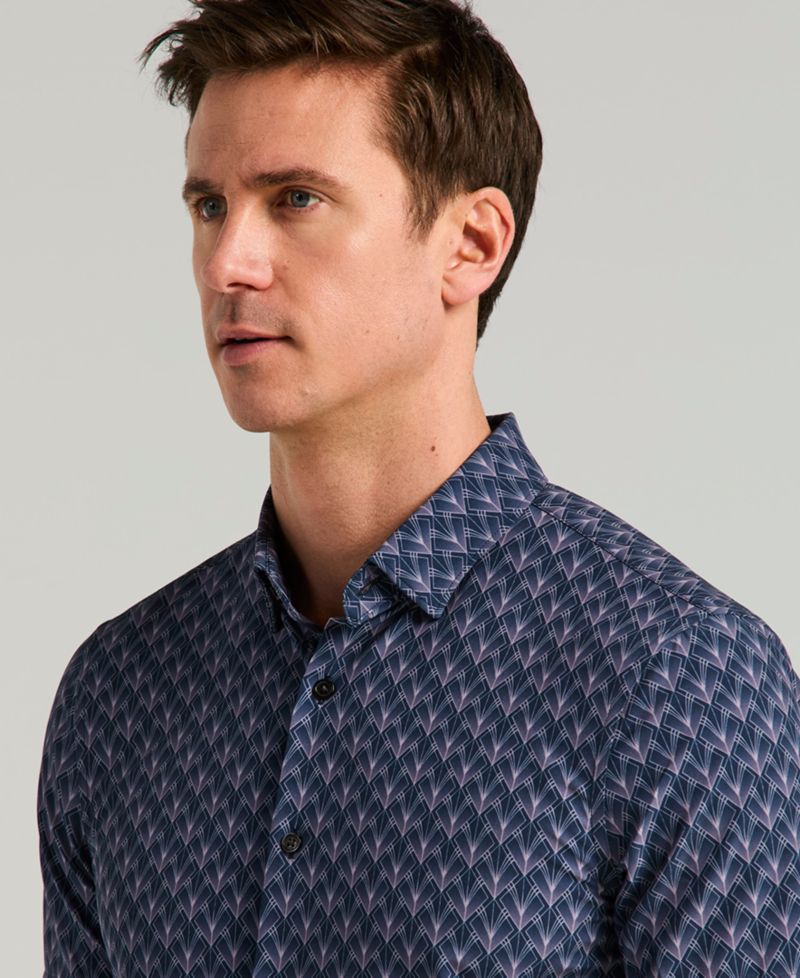Men's Ombre Diamond Print Shirt