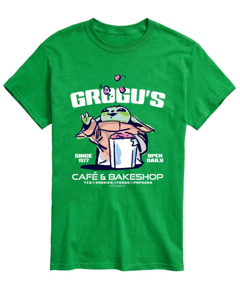Men's The Mandalorian & Grogu Grogus Cafe Bakeshop Graphic T-Shirt