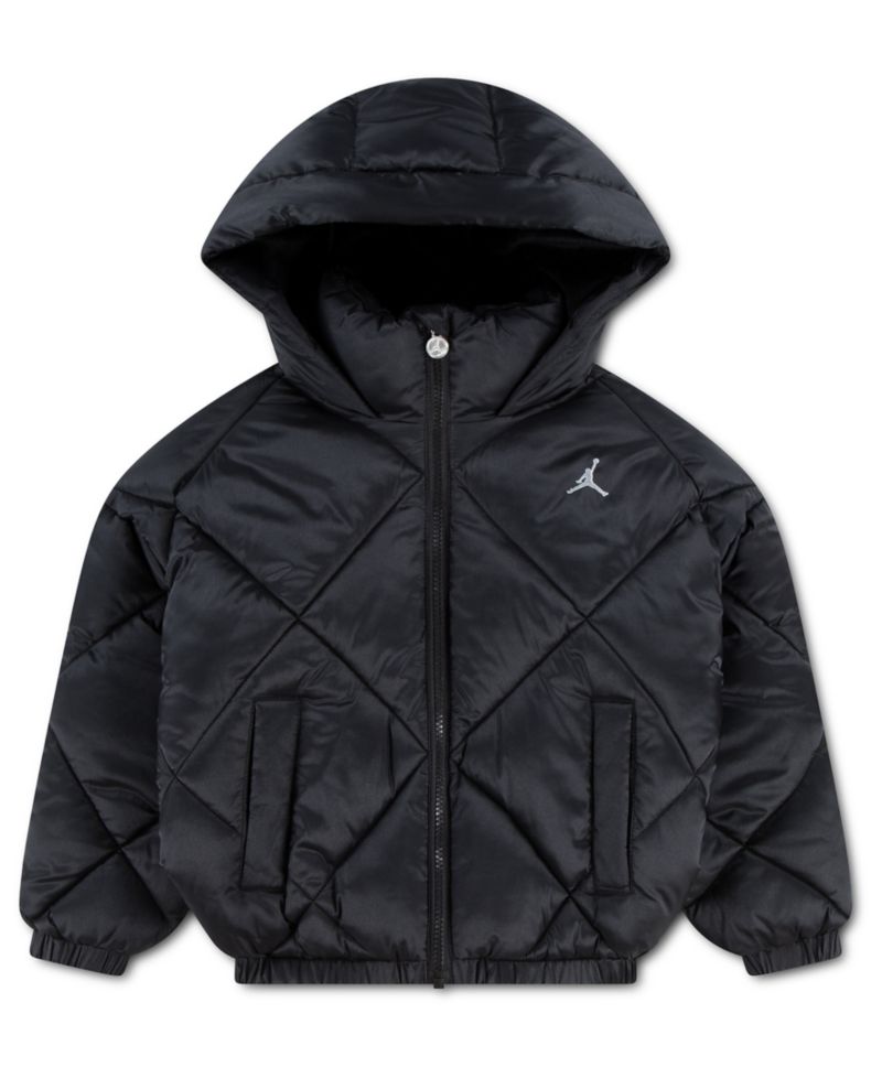 Girls' 7-16 Diamond Quilted Midweight Puffer Jacket