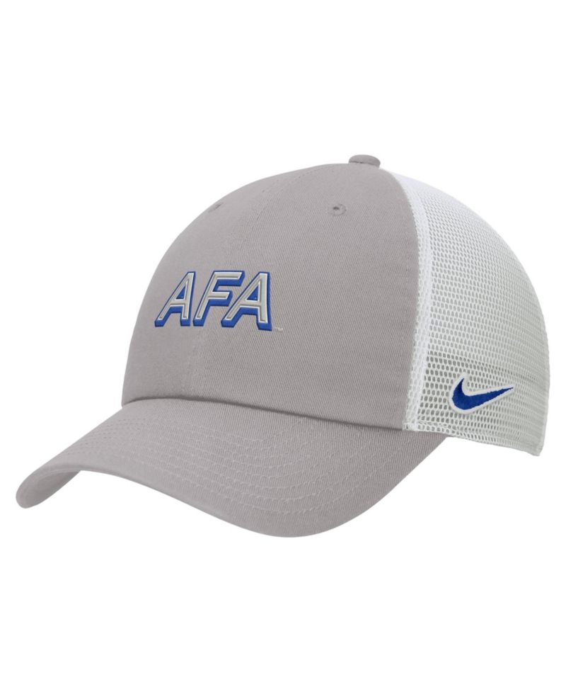 Men's Pewter Air Force Falcons On-Field Club Adjustable Trucker Hat