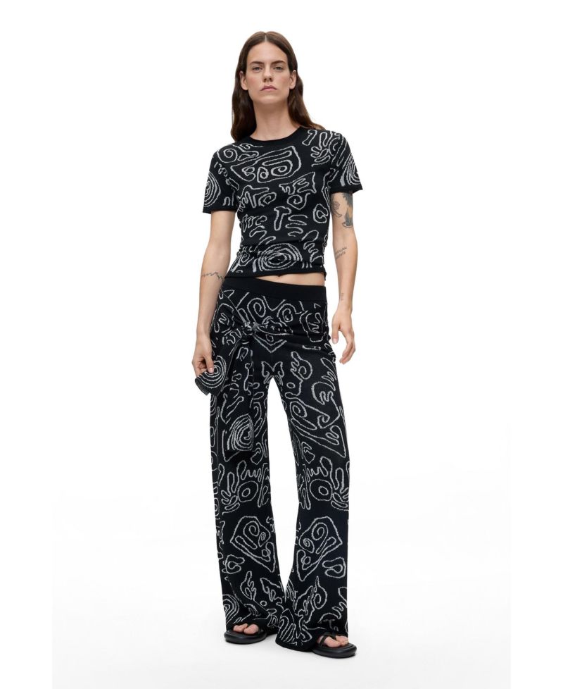 Women's Jacquard Knit T-shirt