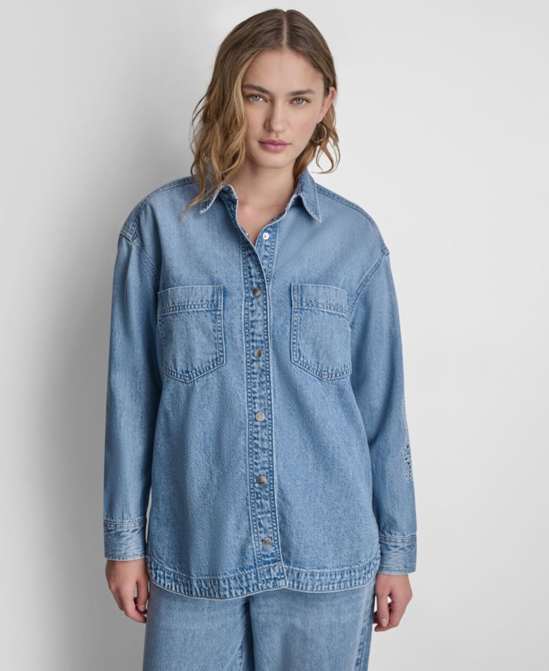 Women's Long-Sleeve Oversized Shirt
