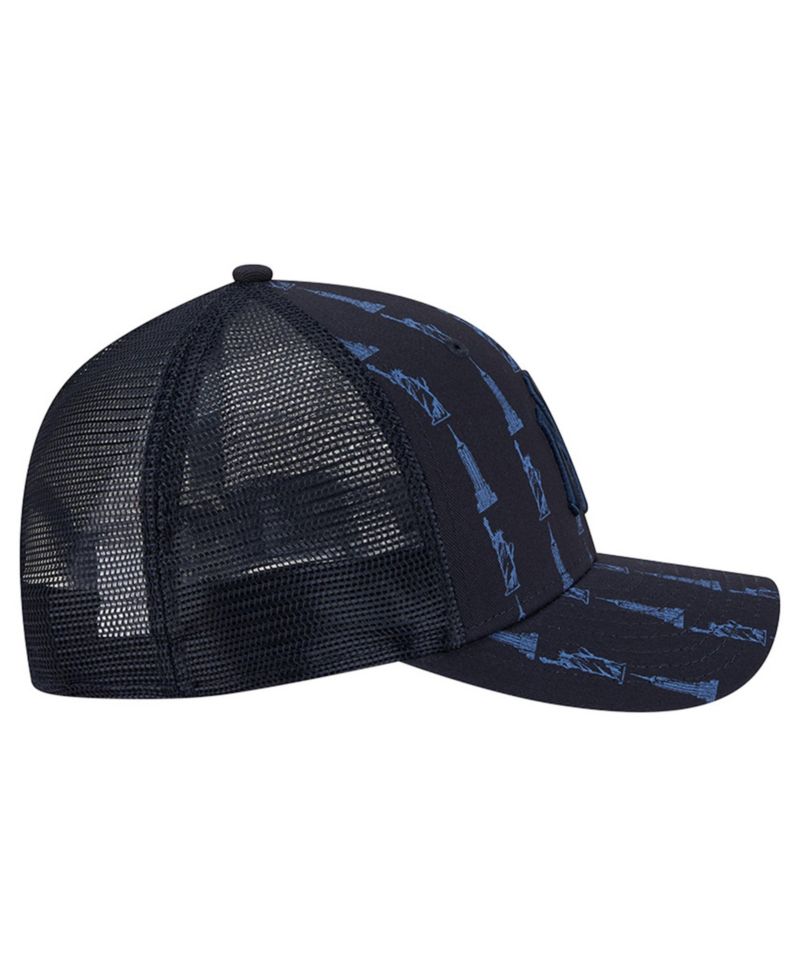 Men's Navy New York Yankees Tonal Icon 9FORTY M-Crown Adjustable Trucker Hat