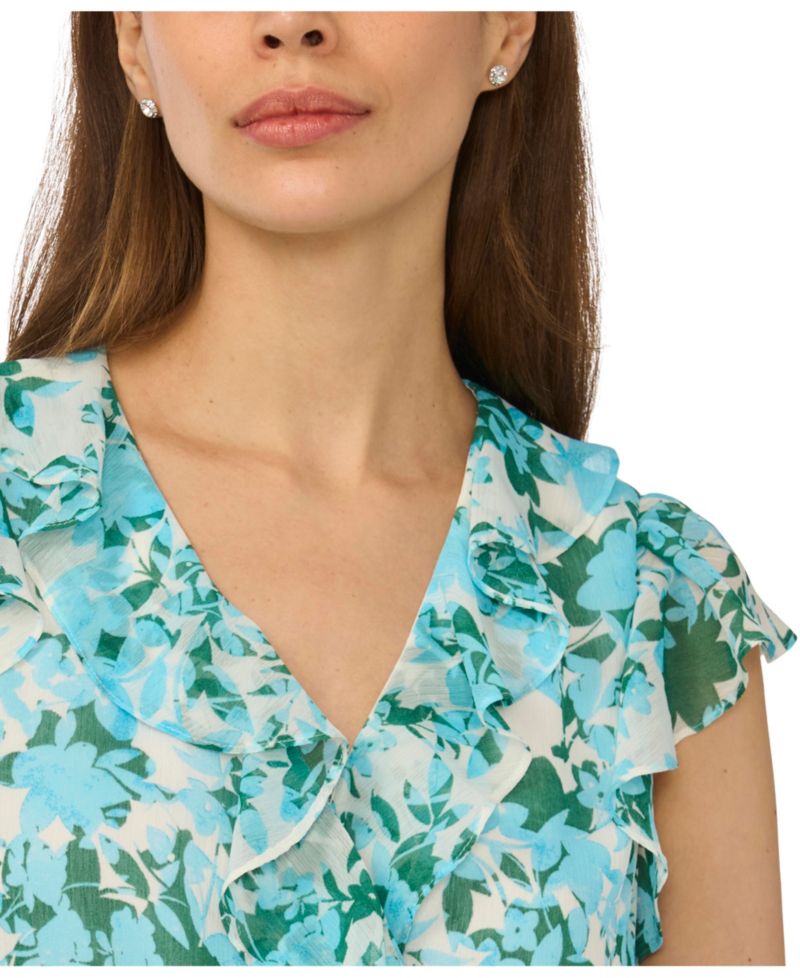 Women's Ruffle Wrap Top