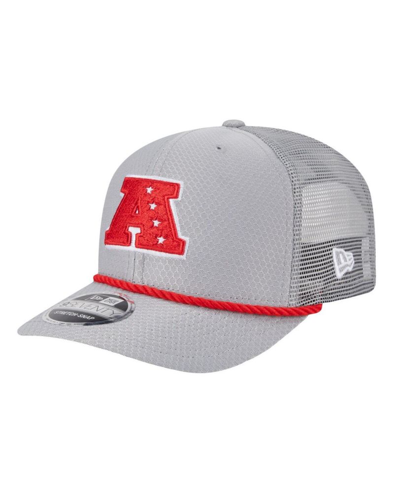 Men's Gray Kansas City Chiefs 2025 Pro Bowl 9SEVENTY Stretch-Snap Hat