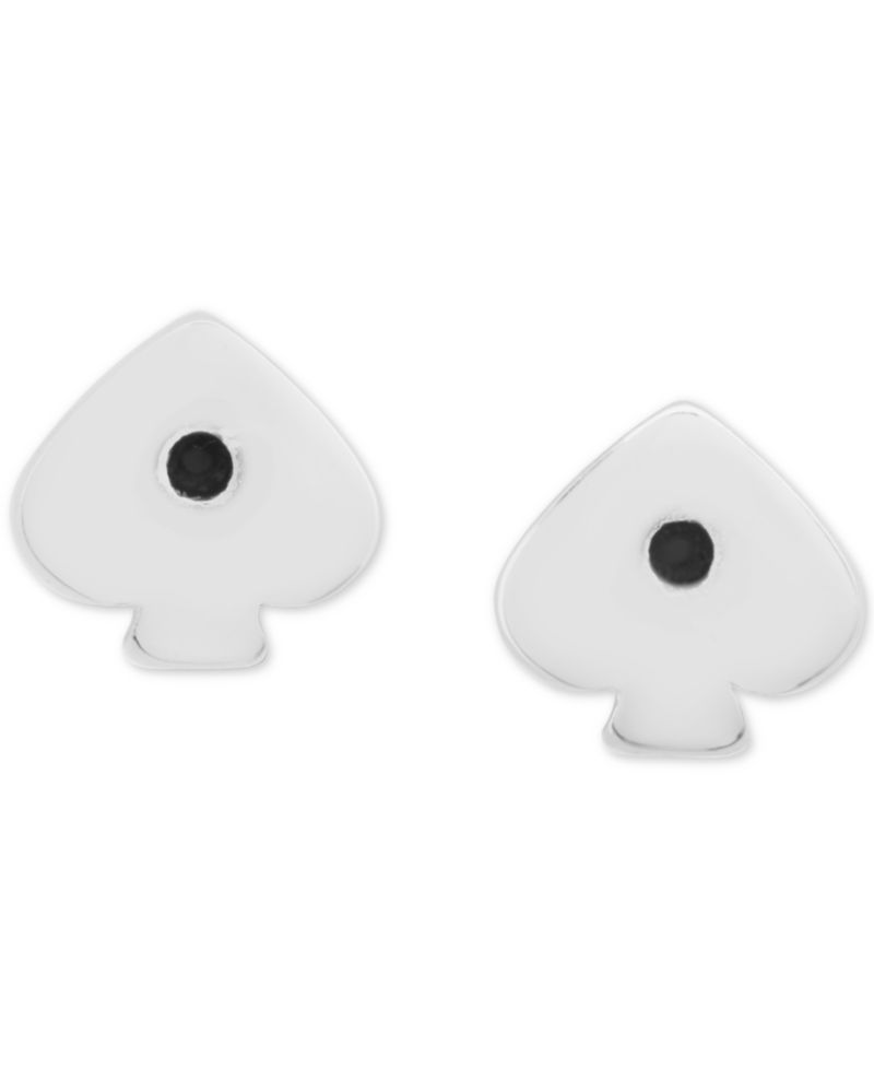 Silver-Tone Pav&eacute; & Large Crystal Round Stud Earrings