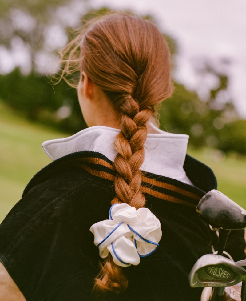 Courtside Pure Silk Jumbo Scrunchie