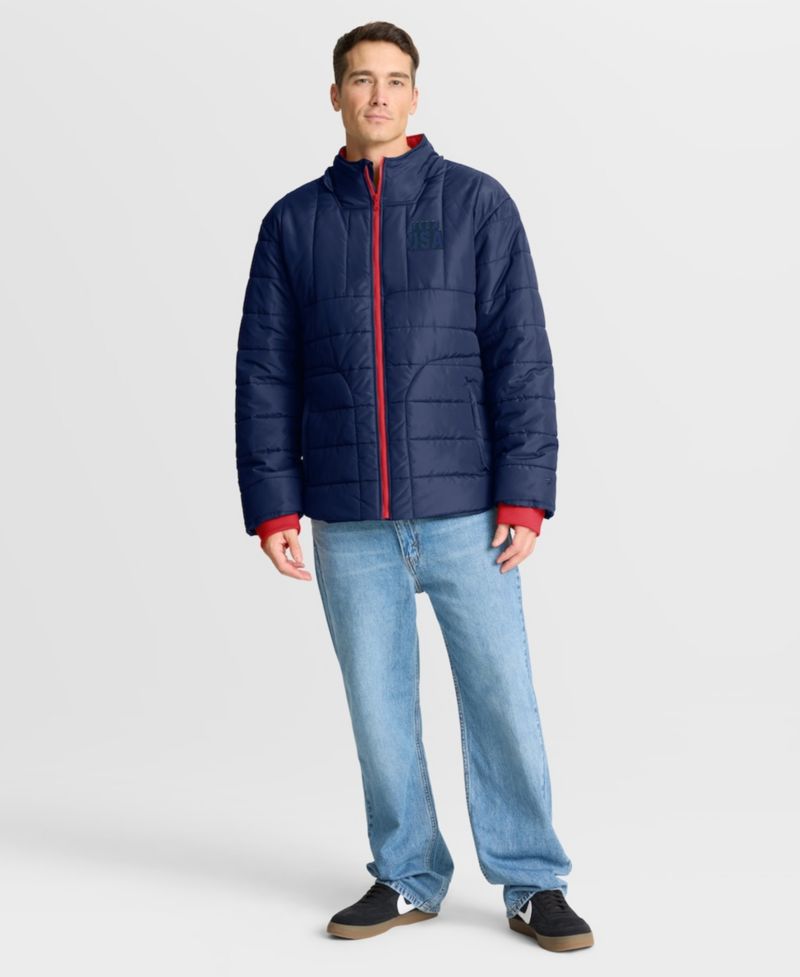 Men's Navy Team USA Full-Zip Hooded Jacket