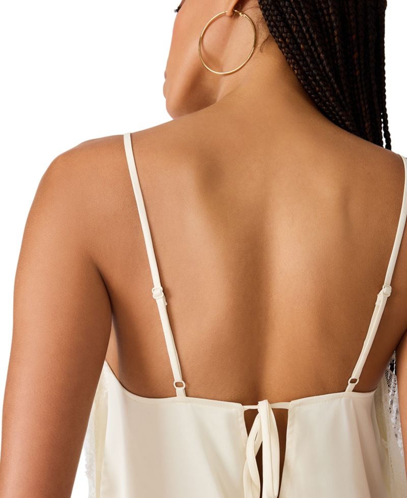 Women's Margan Sweetheart Neck Asymmetric Sleeveless Top