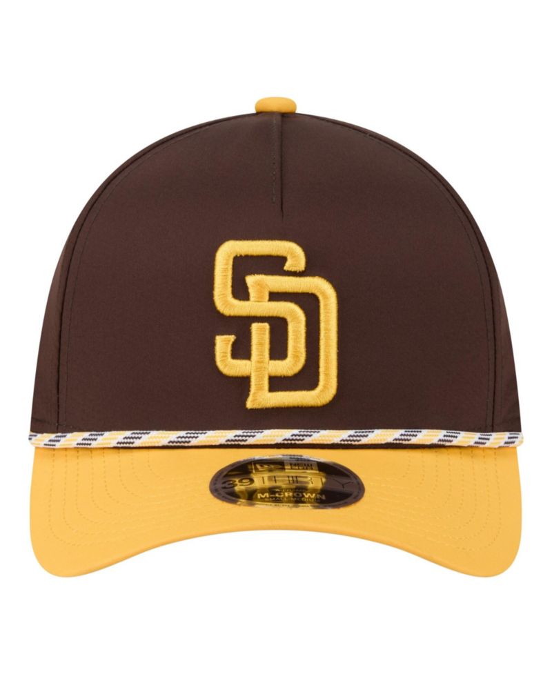Men's Brown/Gold San Diego Padres Rope M-Crown A-Frame 39THIRTY Flex Hat