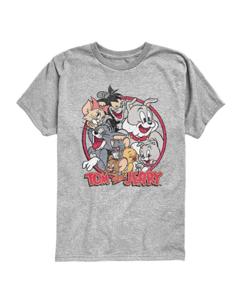 Tom & Jerry Boys' 8-20 Laughing Friends Short-Sleeve Graphic T-Shirt