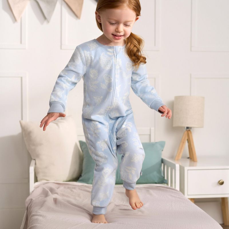 Baby Girls Footless Fleece Pajamas, 3-Pack