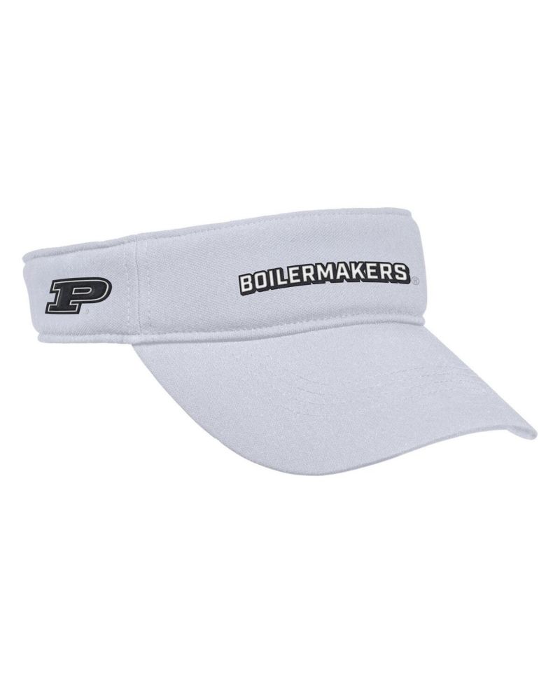 Men's White Purdue Boilermakers 2025 On-Field Ace Performance Adjustable Visor
