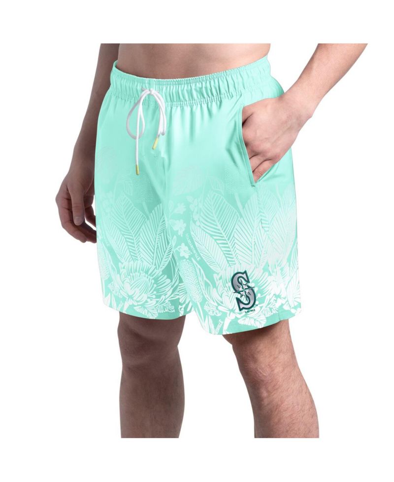 Men's Mint Seattle Mariners Lagoon Fiesta Swim Shorts
