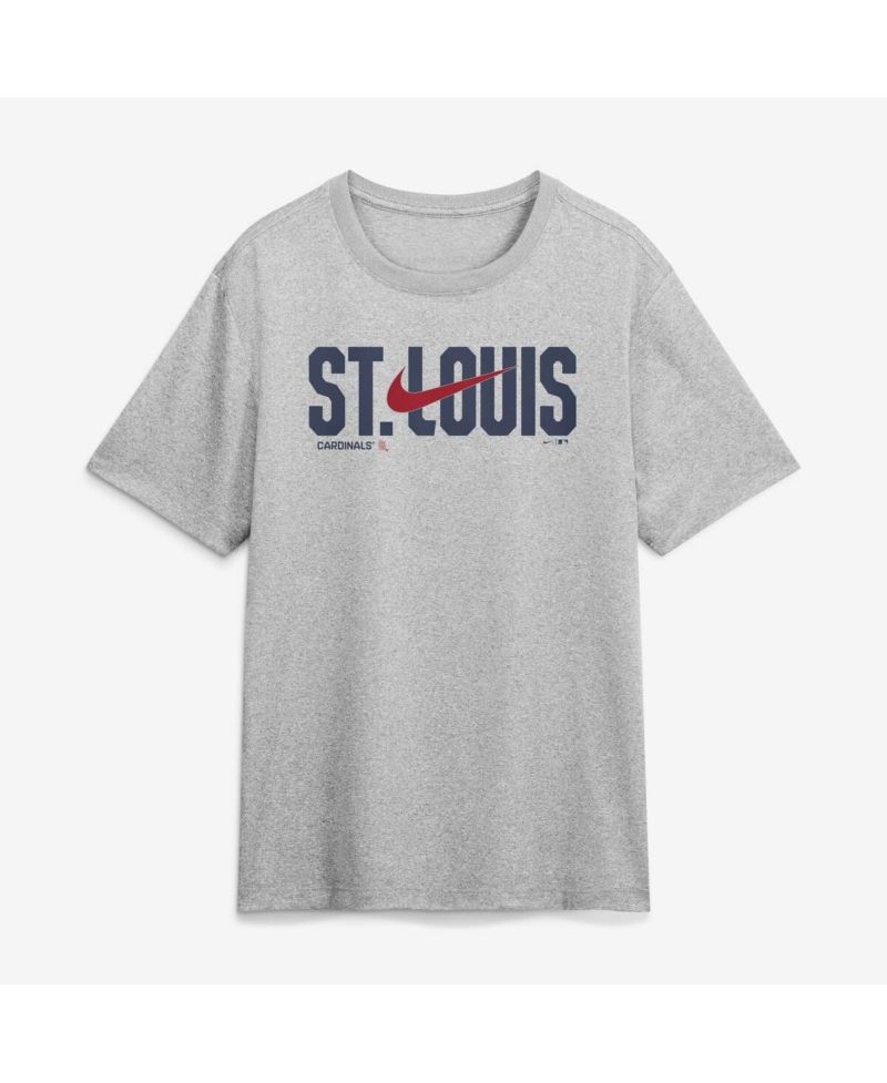 Men's Heather Gray St. Louis Cardinals Swoosh Legend Dri-FIT T-Shirt
