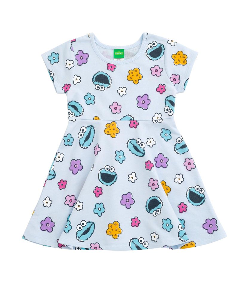 Baby Girls 2-Piece Skater Dress and Scrunchie Set
