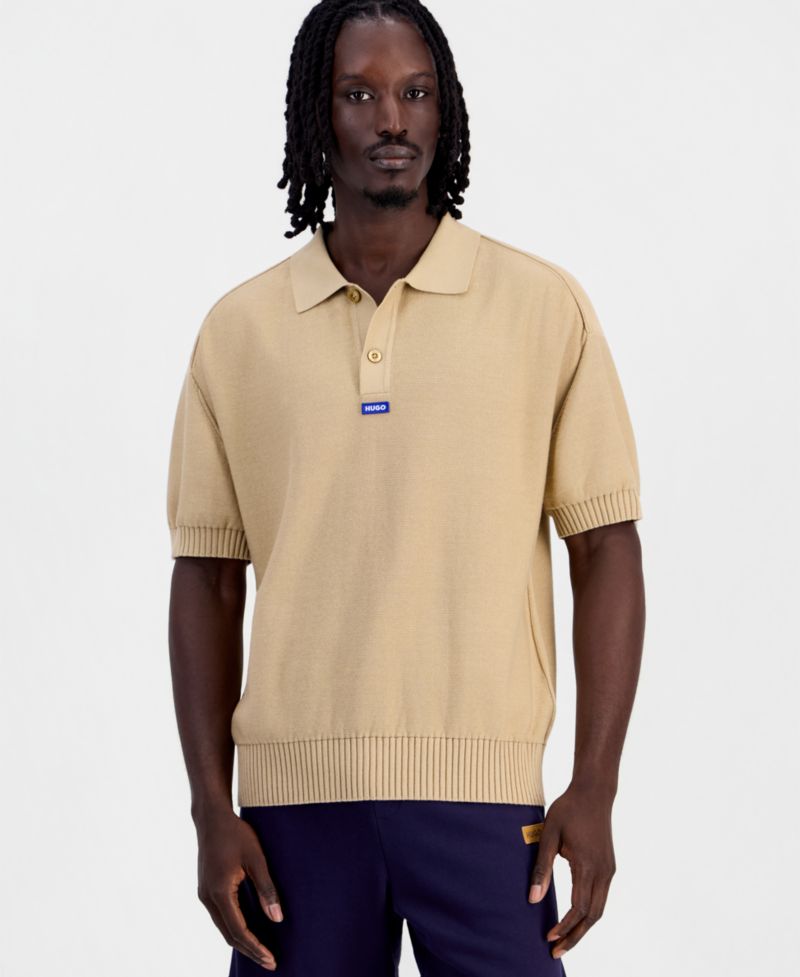 HUGO by Men's San Knit Regular-Fit Polo Shirt