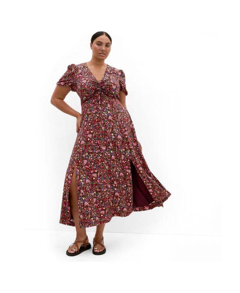 Women's Plus Size Aliya Ditsy Print Maxi Dress