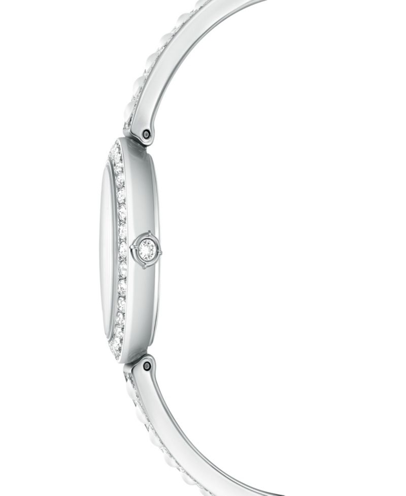 Matrix Imitation Pearl Swiss Made Crystal Bangle Bracelet Watch 26 x 26mm