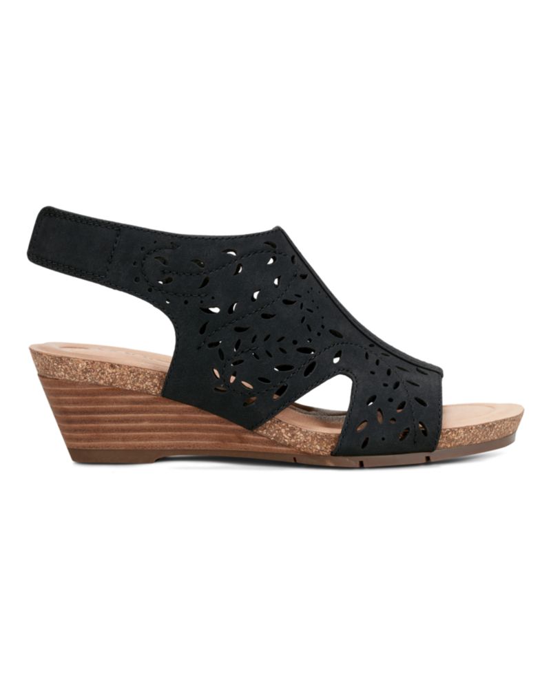 Women's Halin Cutout Slingback Wedge Sandals