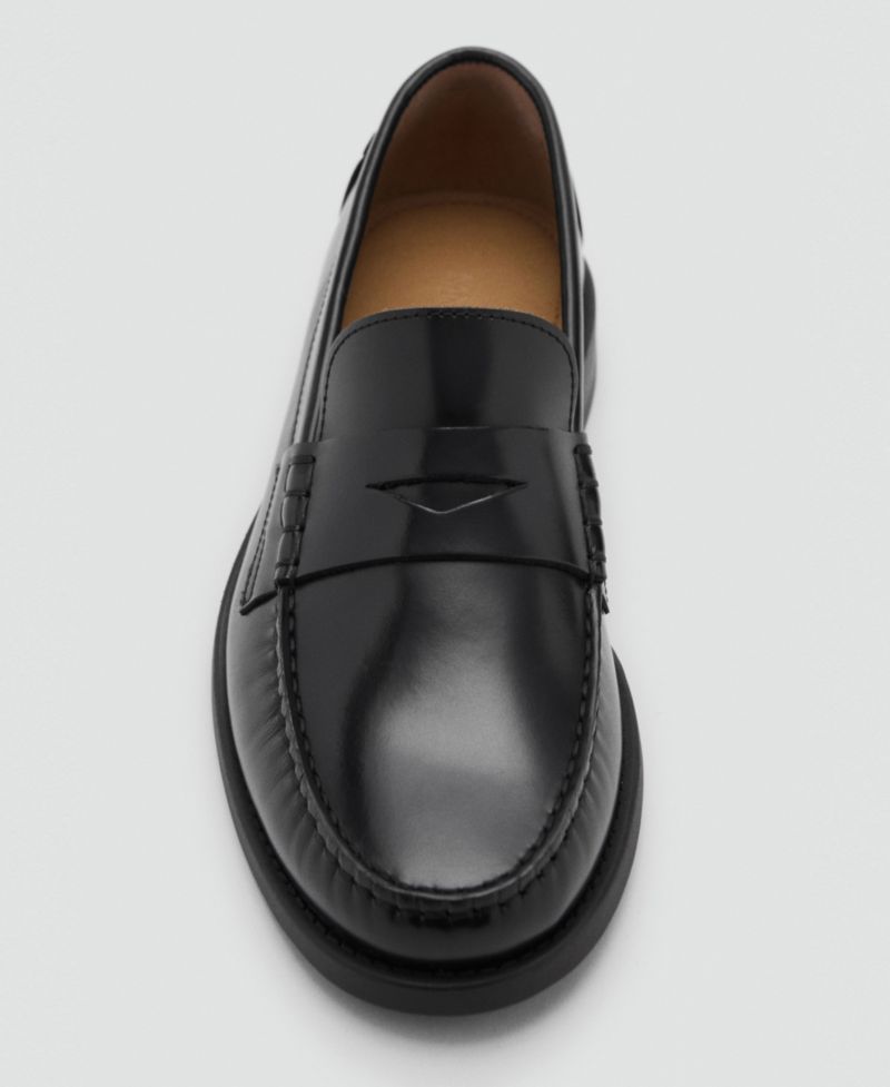 Men's Aged-Leather Loafers