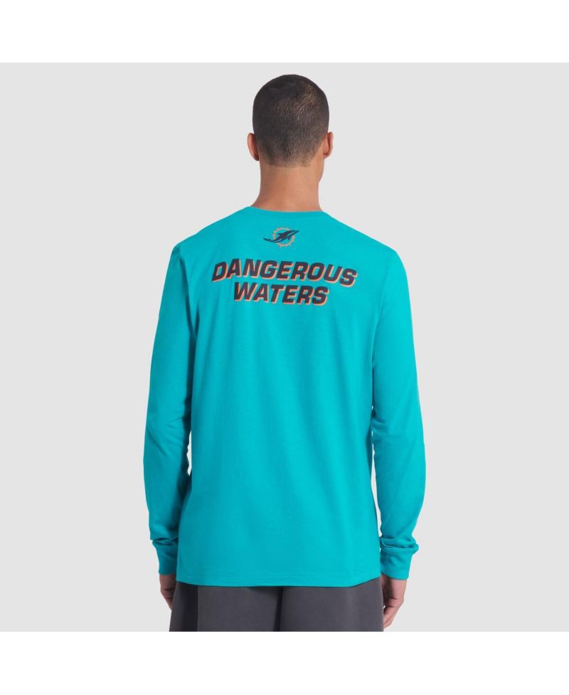 Men's Turbo green Miami Dolphins 2025 Rivalries Collection Essential Long Sleeve T-Shirt