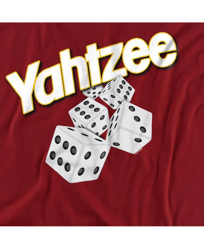 Men's Yahtzee Logo with Rolling Dice T Shirt
