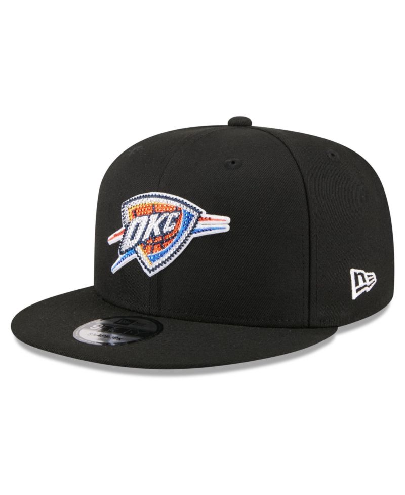 Men's Black Oklahoma City Thunder 2026 NBA Draft Crystal 9FIFTY Snapback Hat