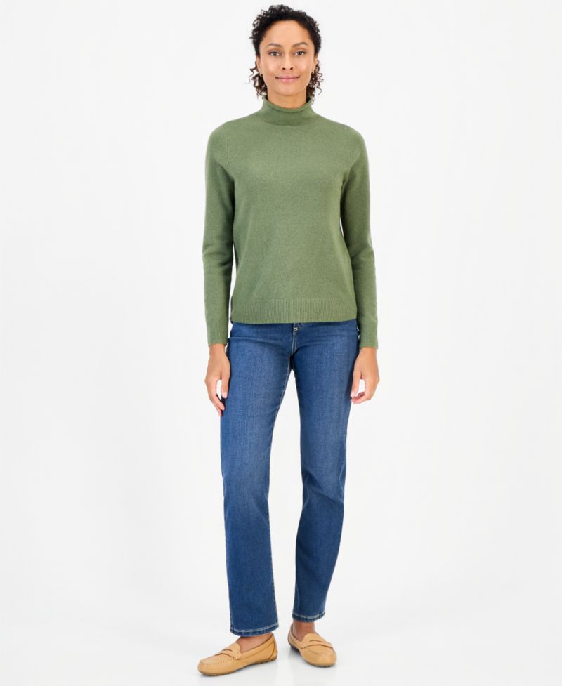 Petite Mock Neck Luxsoft Sweater