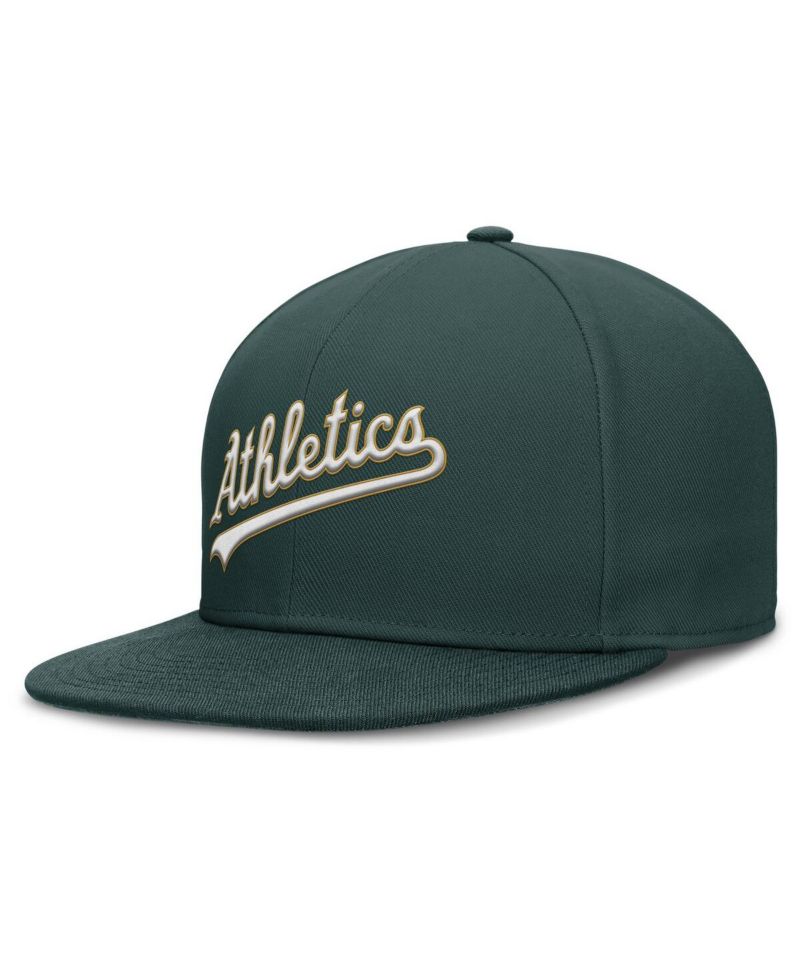 Men's Green Athletics True Performance Fitted Hat