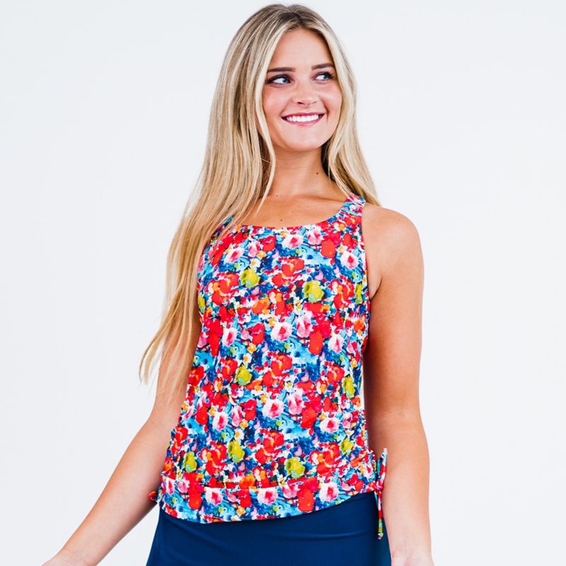Women's Maya Tankini Swim Top With Removable Cups