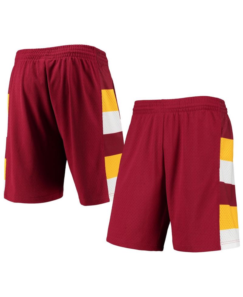Men's Wine Cleveland Cavaliers 1979-80 Hardwood Classics Swingman Shorts