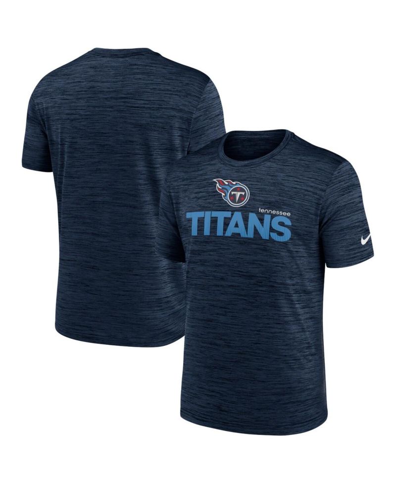 Men's Navy Tennessee Titans Blitz Velocity Modern Performance T-Shirt